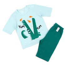 메이키즈 남아용 야미악어 오가닉 7부 쟈가드 실내복