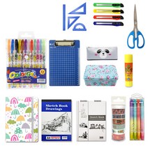 블루마토 알찬 학용품 13종 선물 세트, 혼합색상, 1세트