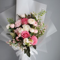 모리앤 조화 사랑하기때문에 비누꽃다발, 핑크 + 피치