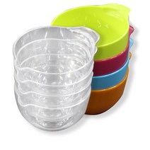 에코 PC 미니 계량볼 컬러 4종 + 투명 4p 세트, 혼합 색상, 200ml