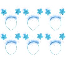 리빙다 스프링별머리띠, 블루, 6개