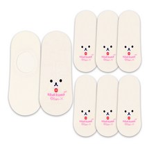 헤이내꼬 여성용 리락쿠마 컬러 덧신 8켤레