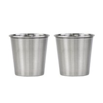 키친유 스텐 심플컵 230ml, 2개