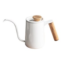 칼딘 브루오 커피 핸드 드립 포트 600ml, 화이트, 1개