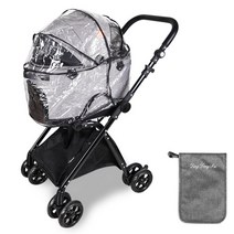 딩동펫 반려동물 스텔라유모차 레인커버 + 더스트백 랜덤발송, 혼합색상