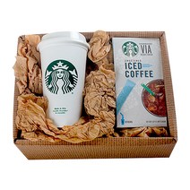 스타벅스 리유저블 텀블러 + 비아 아이스 커피 선물 세트, 1세트