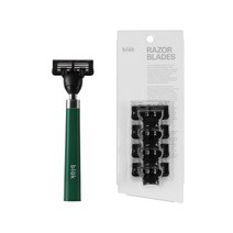 블락 면도기 포그 그린 + 6중 면도날 4p 세트, 1세트
