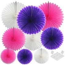 파티쇼 페이퍼휠 3종 x 3p + 마운트 10p, 퍼플, 화이트, 핑크