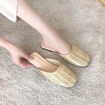 제이라인 여성용 브레이 라탄 뮬 슬리퍼 JLLASR1011
