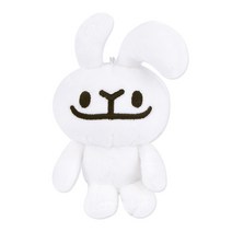 바글바글하토씨 마스코트 봉제인형, 13cm, 화이트