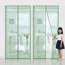 다샵 일체형 자석 모기장 2p, 그린