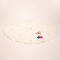 하율공방 고급 모시 전통 꽃방울 연잎 밥상보 아이보리, 2개