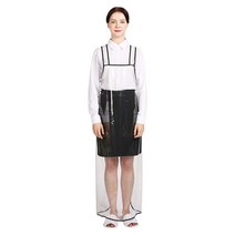 웰프런 우레탄 방수앞치마 검정파이핑 대, 투명, 1개