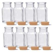 미르코리아 사각 코르크 유리병 FW148, 100ml, 8개