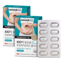 내츄럴플러스 에버핏 100억 유산균 프로바이오틱스 플러스, 30정, 2개