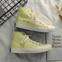 콩 K SHOES 파스텔톤 패션 하이탑 스니커즈