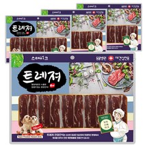 트레져 스테이크 강아지 간식 400g 랜덤 발송, 오리 스테이크, 4개