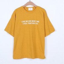 빼빼 여성용 러브미 레터링 반팔 티셔츠