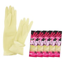 마미손 고무장갑 미색 XXL, 5개, 5개