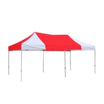 홍캐노피 스테인레스 캐노피 접이식 천막 2 x 3 m, 빨강(중앙), 백색, 1개
