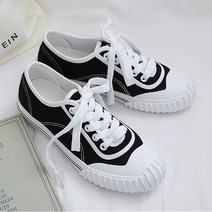 마켓A 투라인 스티치 트랜디 캔버스화 로우