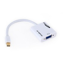 애니포트 Mini DP 1.1V to VGA 영상변환 컨버터 AP-MDPVGA, 1개