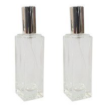 ABM 유리 향수공병 30ml, 실버 + 투명, 2개