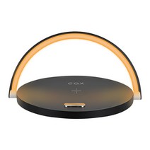 COX 무드조명 무선충전기 AWC05, 블랙, 1개