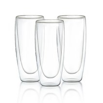 티도요 이중유리컵 650ml, 3개