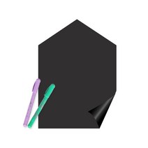 루미레브 붙이는 자석칠판 유리용 집 모던블랙 + 테스트 샘플 + 펜 랜덤발송 2p, 혼합색상