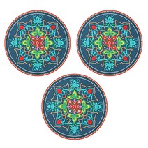 마켓피오 터키스타일 원형 실리콘 다용도 코스터 3p, 타입 2