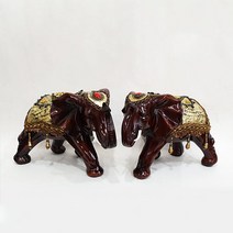 황금등자 코끼리 장식소품 069, 혼합색상