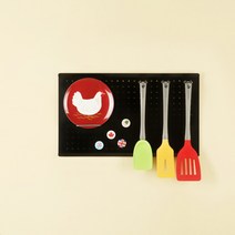 인테리어 타공판 엣지 대형 500 x 300 mm, 1개, 블랙