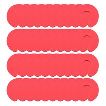 블럭마트 손끼임 방지 쿠션, 레드, 40개