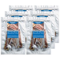 빅뱅 강아지 건조간식 300g, 오리 소고기 스테이크, 6개