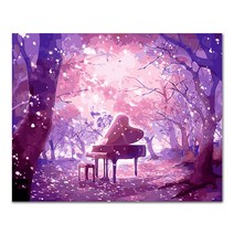 아디코 DIY 명화 그리기 핑크숲과 피아노, 혼합색상