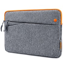 탐탁 슬리브 데일리 슬림 노트북 태블릿PC 파우치 A18, GRAY + ORANGE