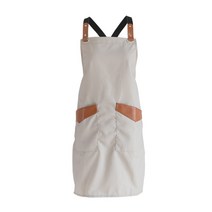 윰스 바리스타 스타일 앞치마, 화이트, 1개