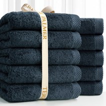 테리파머 호텔 고중량 수건 220g 면사, 차콜, 10개