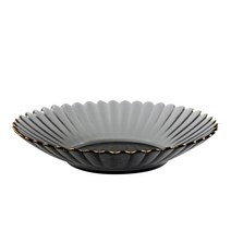 아름다운공간 골드림 플라워 플레이트 L 24cm, 1개
