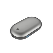 애니클리어 USB 충전식 보조배터리 케이블 겸 휴대용 손난로 전기 핫팩, iGPB-HOT3, 티타늄