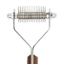 마스알코소 코트킹 16B 매우 가는 모용 강아지 브러쉬 18cm, 혼합색상, 1개