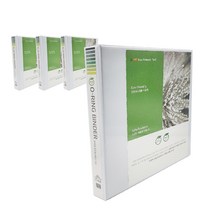 에코피피 친환경 PP O링 바인더 3공 3cm A4, 백색, 4개