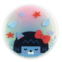 카카오프렌즈 헬로우썸머 얼굴 글리터 스탠드톡, 리틀 네오, 1개