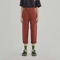 베이직하우스앤 여성용 컬러 배기핏 바지 HTPT721B