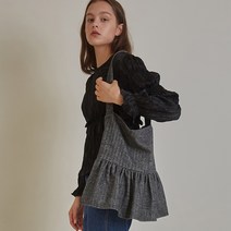 어몽 A HERRINGBONE FRILL BAG