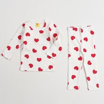 하트베이비 유아용 사랑이뿅뿅 면 실내복