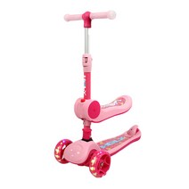 홀리 아동용 하이브리드 붕붕카 킥보드 X-600C, 핑크