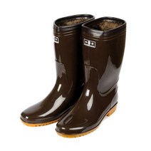 보생 남성용 P 방한 갯벌 낚시장화, 밤색, 280