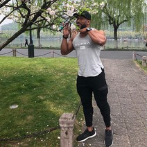 ALPHA 남성용 짐웨어 머슬핏 조거팬츠